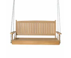 Gardeon Porch Swing Chair With Chain Outdoor Furniture Wooden Bench 2 Seat Teak