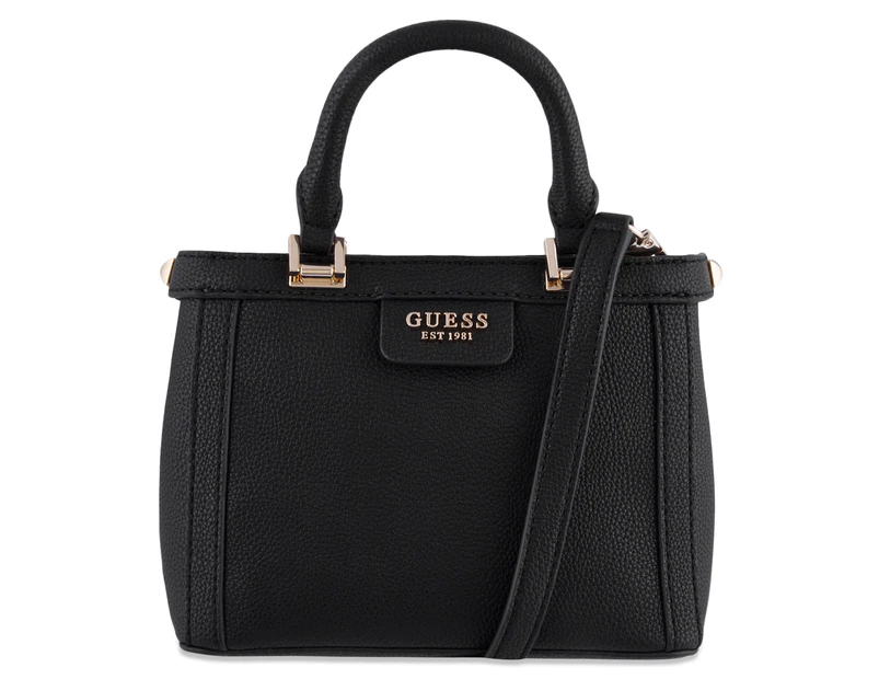 GUESS Angy Mini Satchel Bag - Black