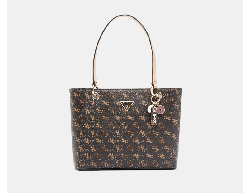 GUESS Noelle Small Tote Bag - Brown Logo