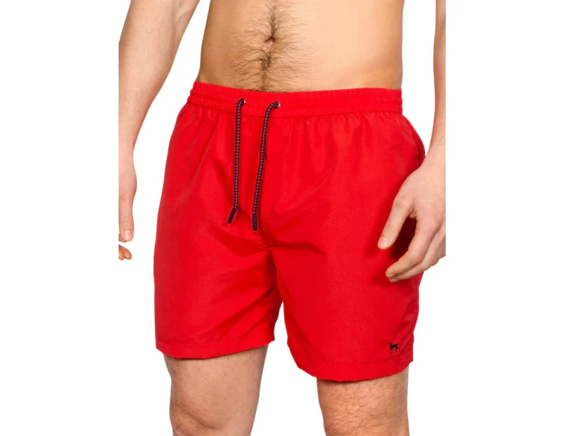 Bewley & Ritch Mens Alden Swim Shorts (Red) - BG988