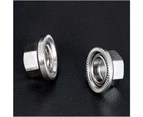 10pcs M10 Axle Wheel Nuts Bicycle Wheel Nuts Replacement M10 Hub Large Flange Axle Nut for Bicycle Mountain Bike Cycling