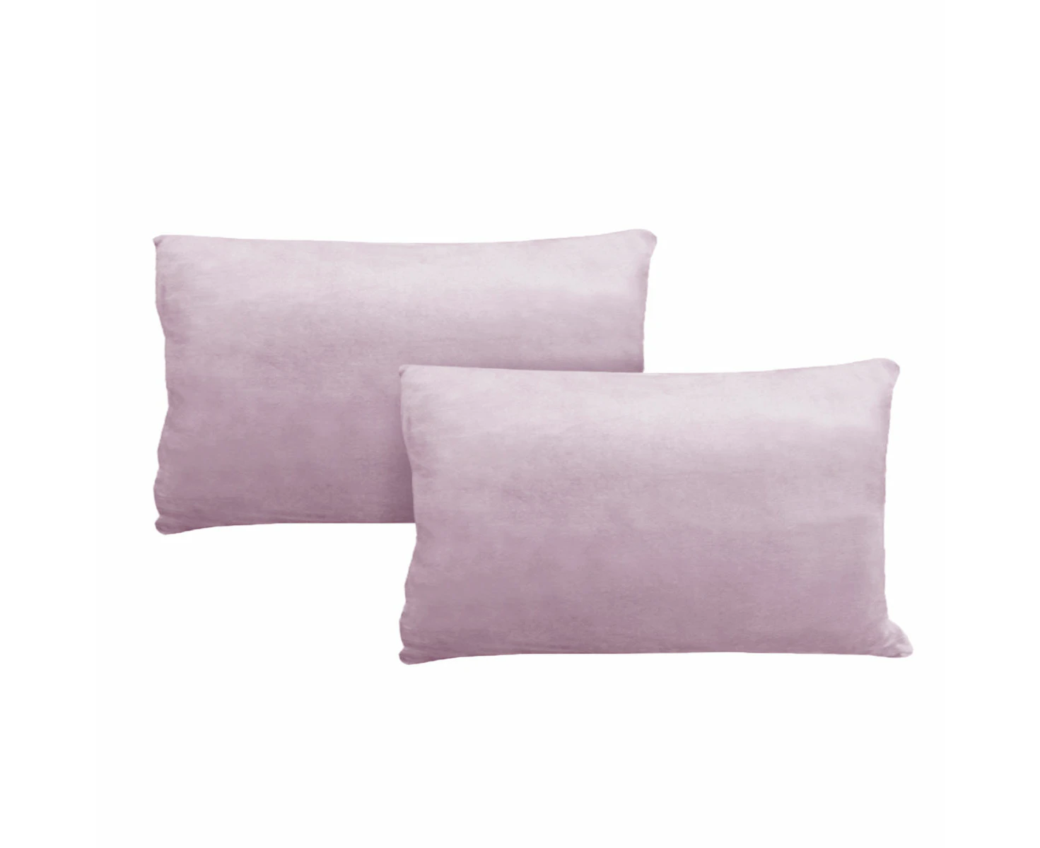 Alastairs Augusta Blush Pair of Flannel Fleece Standard Pillowcases