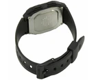 Casio F 201WA 1A Black Silver Illuminator Dual Time Multi function Digital Watch