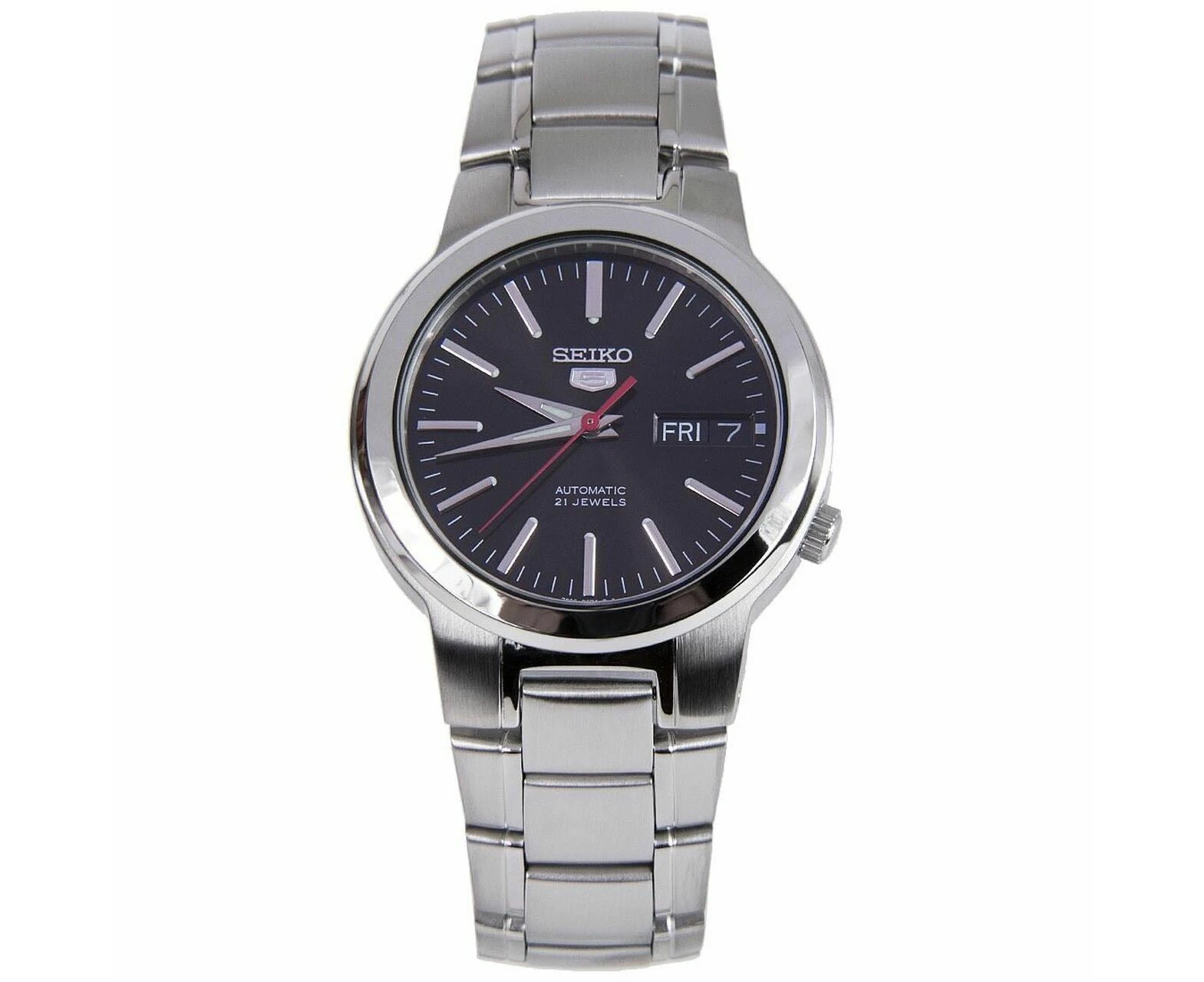 Seiko 5 SNKA07K1 Black Dial Stainless Steel Men's Automatic Analog Watch