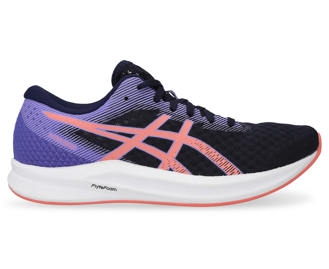 ASICS Women's Hyper Speed 2 Running Shoes - Midnight/Papaya | Catch.com.au