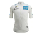 Santini Men's Tour de France Young Rider Jersey - White
