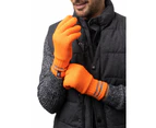HEAT HOLDERS WRK Thermal Gloves with Reflective Stripes - Yellow