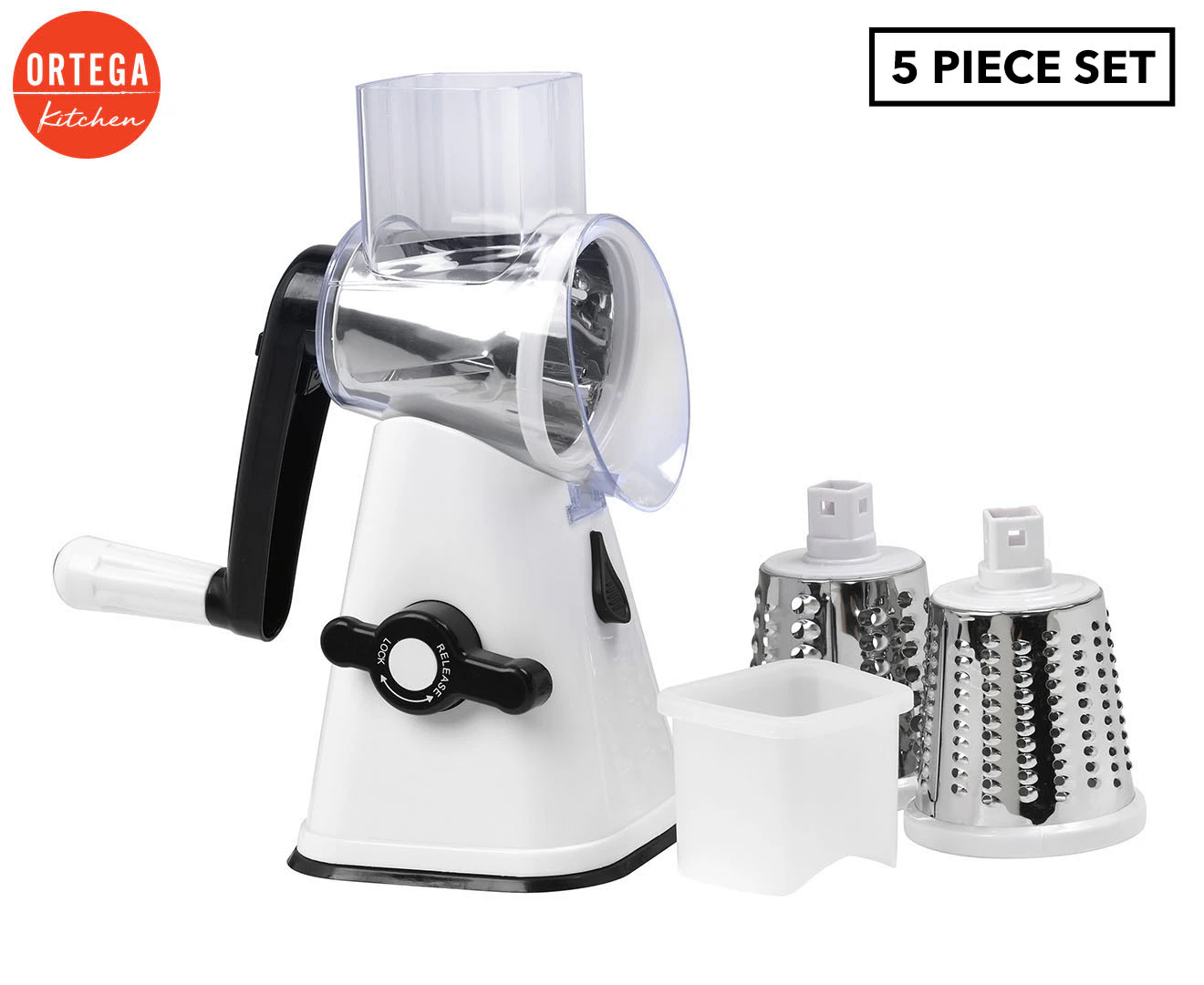 Ortega Kitchen 5-Piece Deluxe Slicer & Grater Set