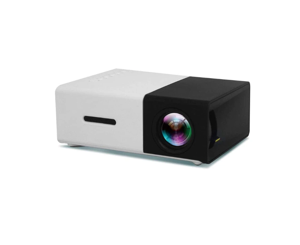 Mini Pocket Led Home Cinema Projector Hd 1080P Portable Hdmi Usb - Black