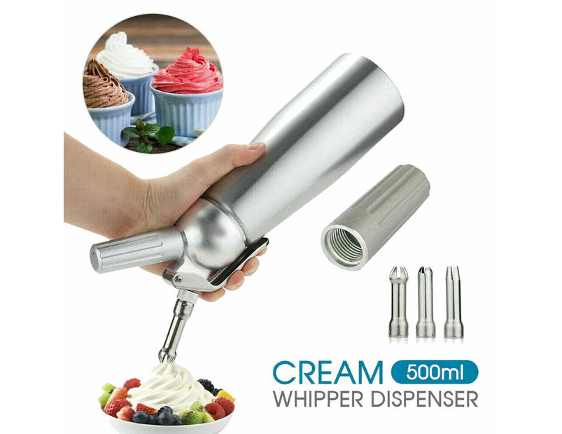Cream Whipper Whip Coffee Dessert Butter Dispenser Chargers Foam Whipped 500ML