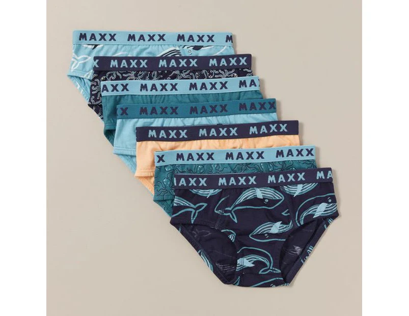 Boys Briefs 7 Pack - Maxx - Blue