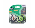 Tommee Tippee 2 Pack Fun Style Soothers 0-6 months Assorted