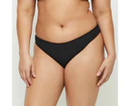 Target Crinkle Swim Bikini Briefs - Black