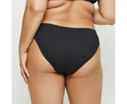 Target Crinkle Swim Bikini Briefs - Black