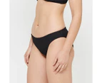 Target Crinkle Swim Bikini Briefs - Black