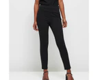 Dannii Minogue Petites Full Length Ponte Pants - Black