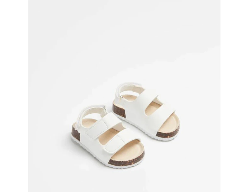 Target Baby Moulded Cork Sandals - White