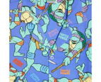 Family Matching Mens Teenage Mutant Ninja Turtles Cotton Pyjama Set - Blue