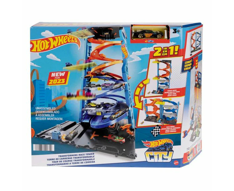 Hot Wheels City Transforming Race Tower Playset