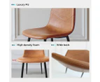 Levede 4x Dining Chairs Kitchen Eames Accent Chair Lounge Room Padded PU Leather