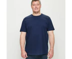 Target Man Plus Australian Cotton Crew Neck T-Shirt - Blue