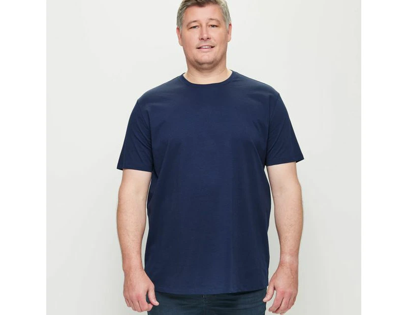 Target Man Plus Australian Cotton Crew Neck T-Shirt - Blue