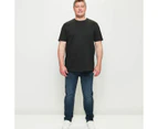 Target Man Plus Australian Cotton Crew Neck T-Shirt - Black