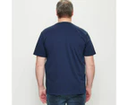 Target Man Plus Australian Cotton V-Neck T-Shirt - Blue