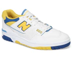 New Balance Men's BB 550 NCG Sneakers - White/Blue/Yellow