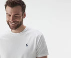 Polo Ralph Lauren Men's Jersey Crew Neck Tee / T-Shirt / Tshirt - White