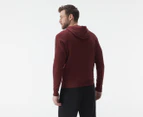 Under Armour Men's Rival Fleece Hoodie - Chestnut Red/Onyx White