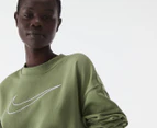 Nike Sportswear Women's Dri-FIT Get Fit Graphic Crew Sweatshirt - Alligator/White