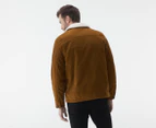 Levi's Men's Corduroy Sherpa Lined Depot Jacket - Brown