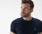 Lacoste Men's Short Sleeve Crew Neck Tee / T-Shirt / Tshirt - Navy Blue