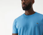 Lacoste Men's Short Sleeve Crew Neck Tee / T-Shirt / Tshirt - Argentine Blue