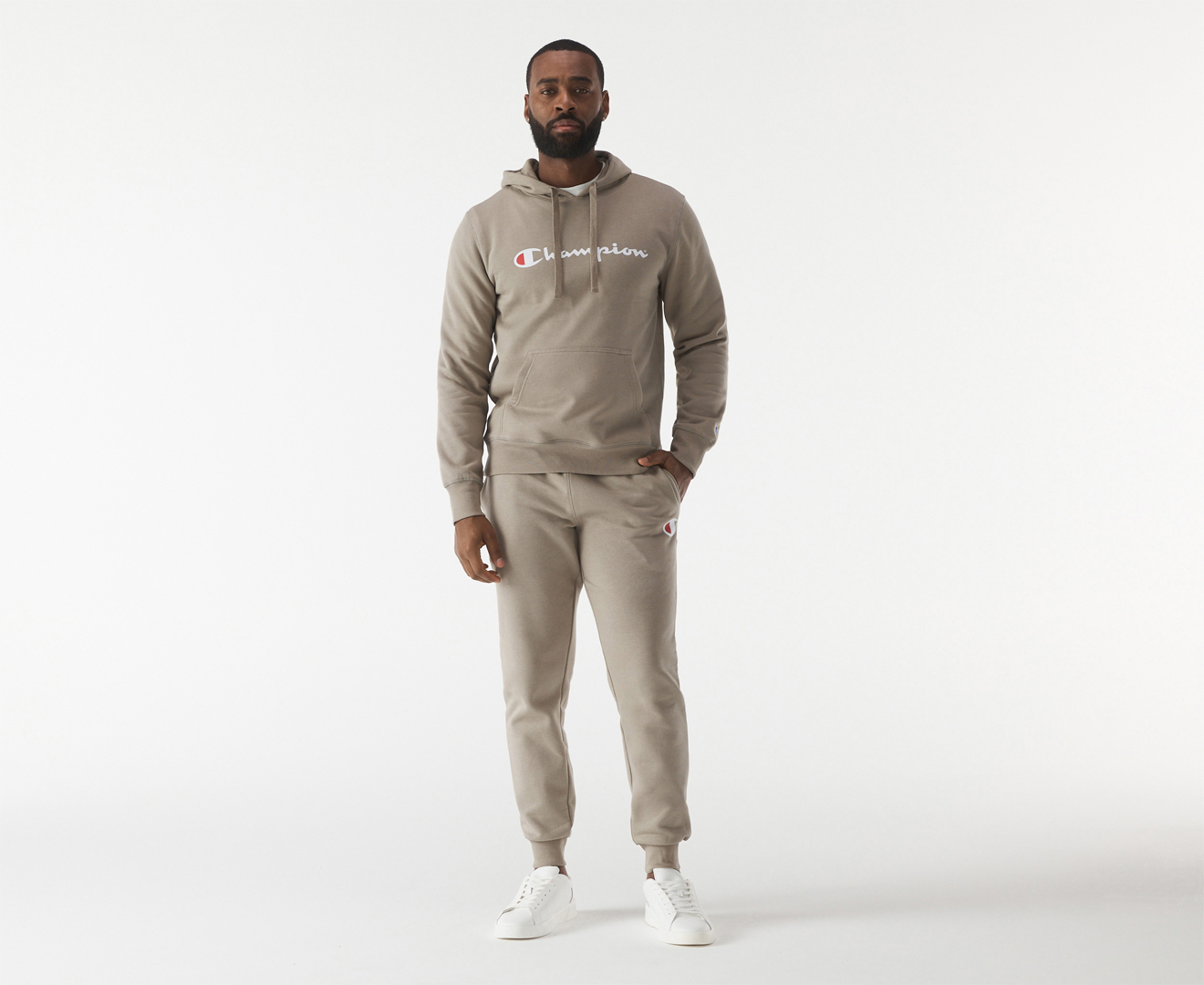 Champion dark best sale khaki hoodie