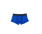 Mens Bonds U Front Trunks Underwear Jocks Shorts Blue With Black Cotton/Elastane - Blue with Black