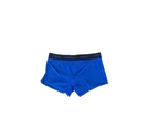 Mens Bonds U Front Trunks Underwear Jocks Shorts Blue With Black Cotton/Elastane - Blue with Black