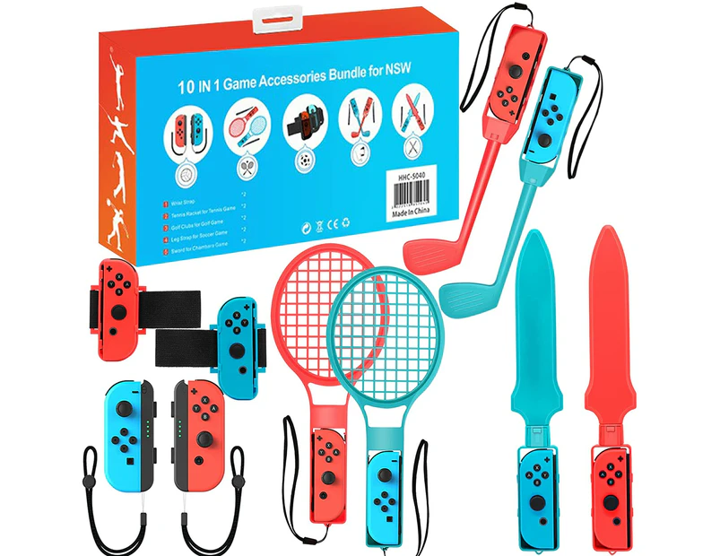 10 in 1 Family Accessories Kit for Switch Sports Games 2023 Nintendo Switch Sports Accessories Bundle