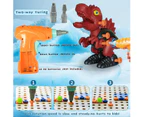 262pcs Building Blocks with Electric DrillTake Apart Dinosaur Toys for Boys & Girls STEM Building Toys for Kids Ages 4-8