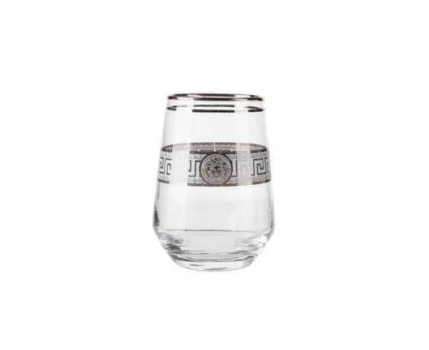 The House of Florence Aria Silver Medusa 4 Piece 390ml High Ball Glasses