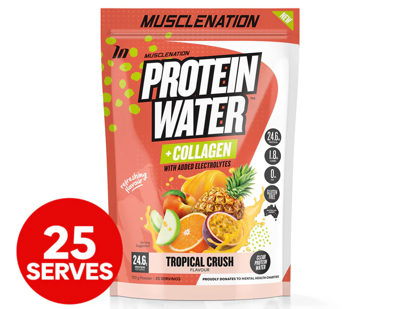 Muscle Nation Protein Water Tropical 750g