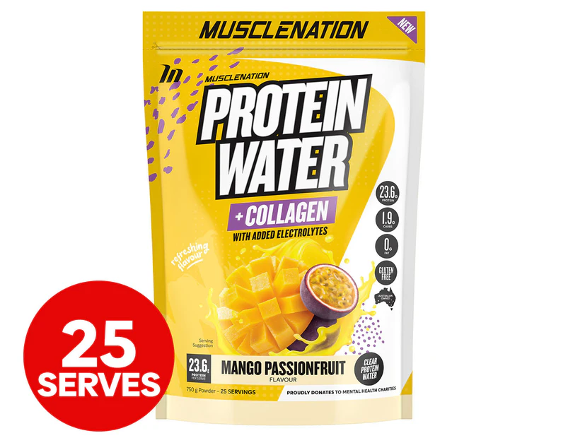 Muscle Nation Protein Water Mango Passionfruit 750g