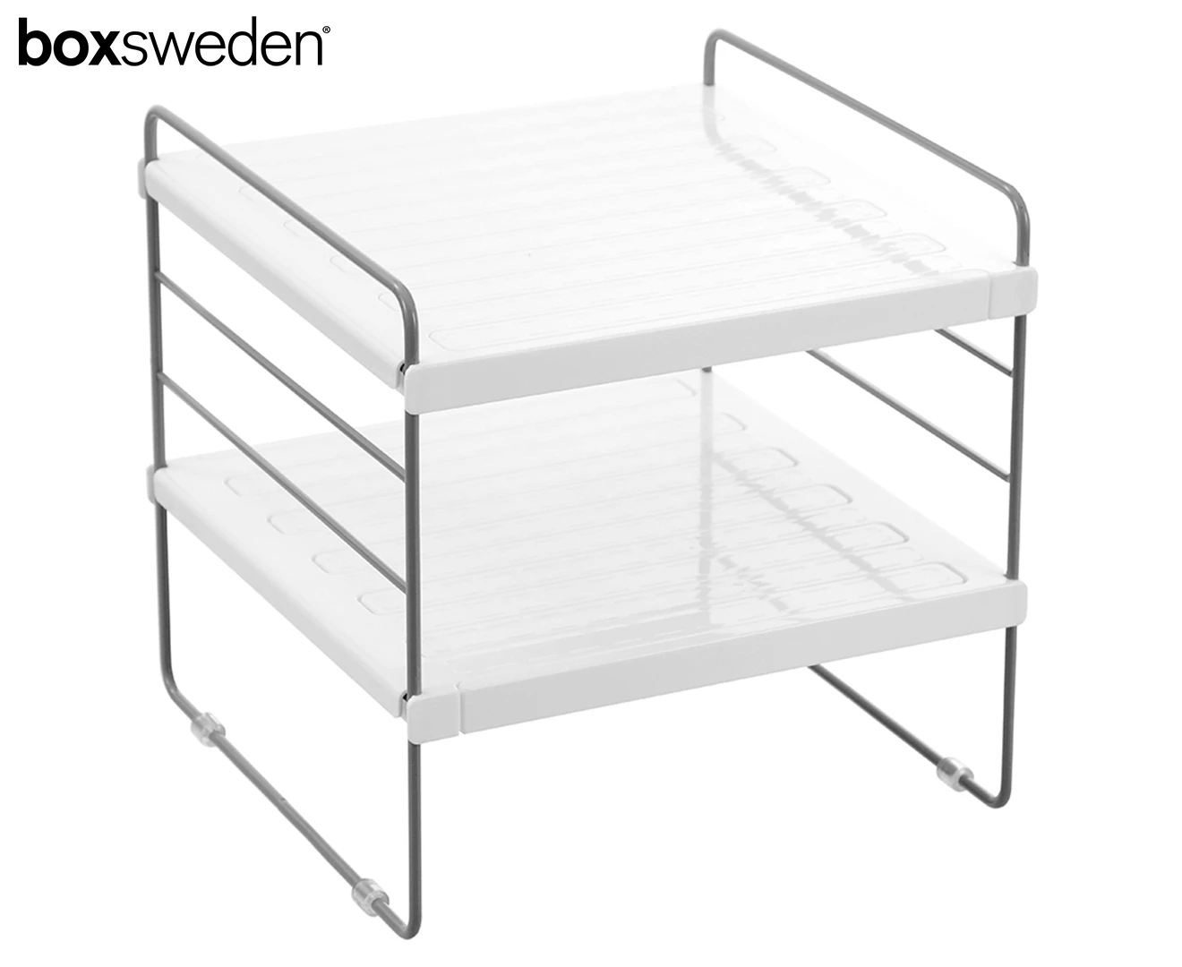 Boxsweden 2-Tier Brite Extendable Pantry Shelf