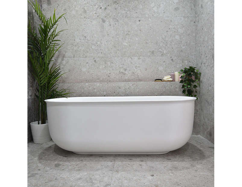 1700*800*600mm Mayfair classic Matt White oval Freestanding Bathtub