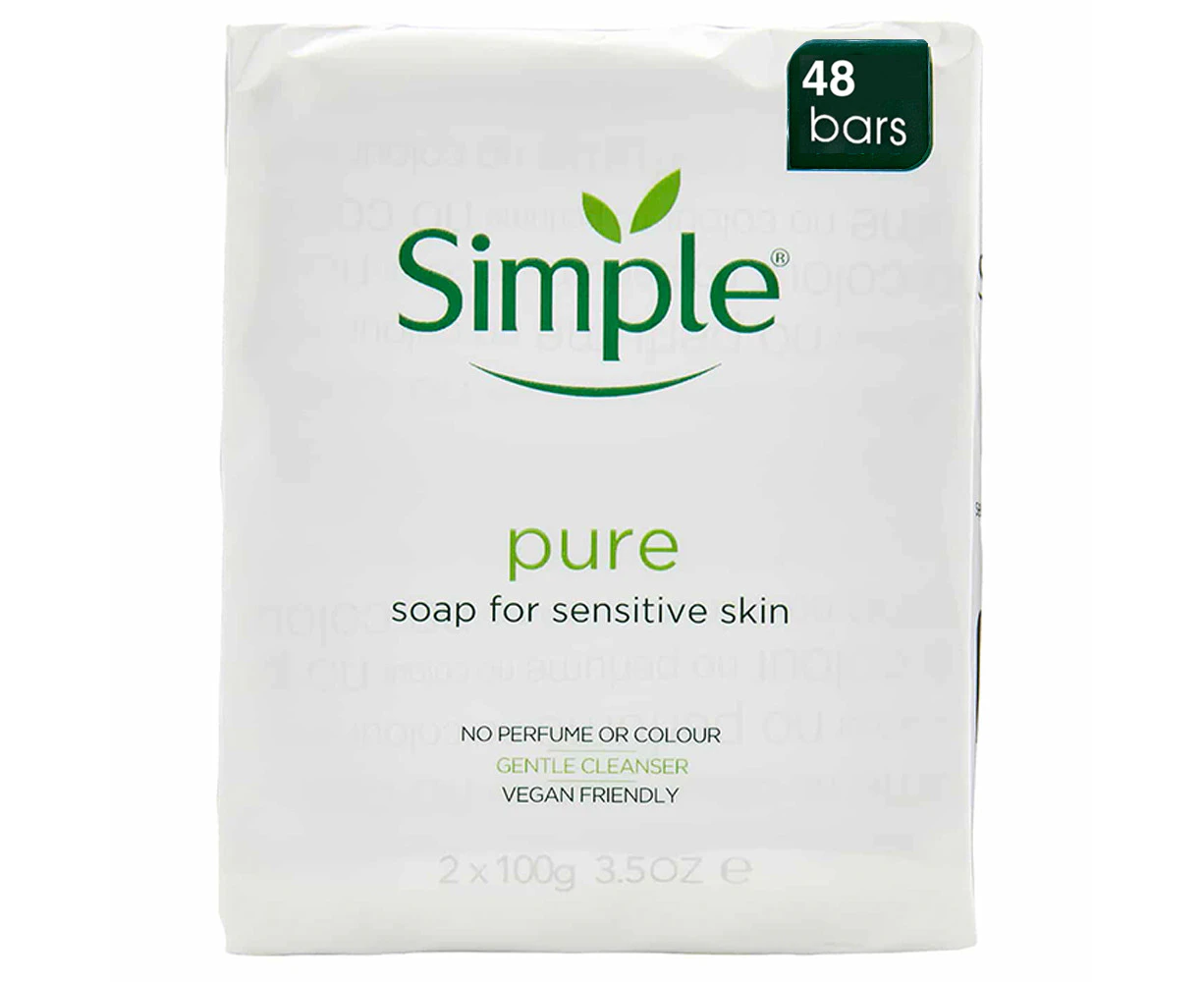 Simple Pure Soap for Sensitive Skin 100g x 48 bars