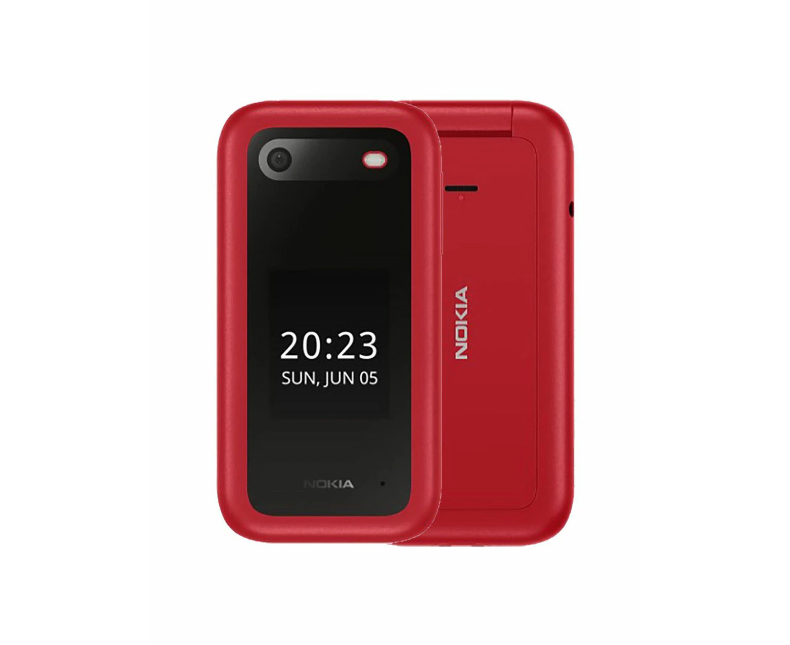 Nokia 2660 Flip (Dual Sim, 2.8", 32GB, 4G) Cradle Bundle - Red