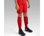 Kipsta F500 Kids Soccer Shorts - Scarlet Red
