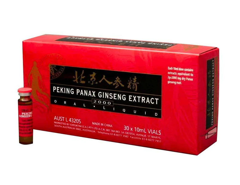 Peking Panax Ginseng 2000 (Maroon 30 x 10ml)