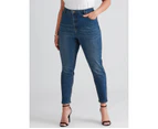 Beme Mid Rise Authentic Skinny Jean - Plus Size Womens - Vintage Mid Wash